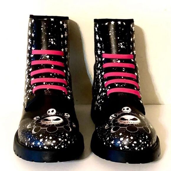 Nightmare Before Christmas Jack Skellington combat boots - Picture 3 of 9